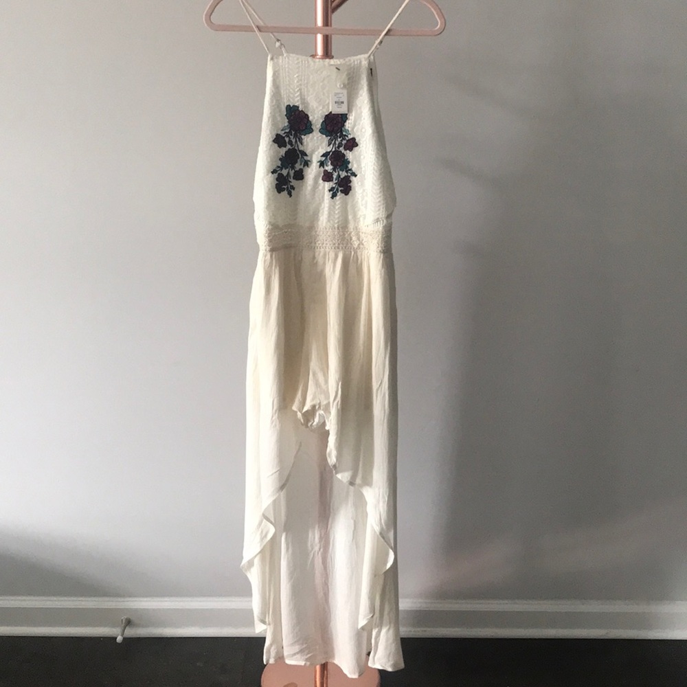 NWT Francesca’s Romper w/ skirt & embroidered top